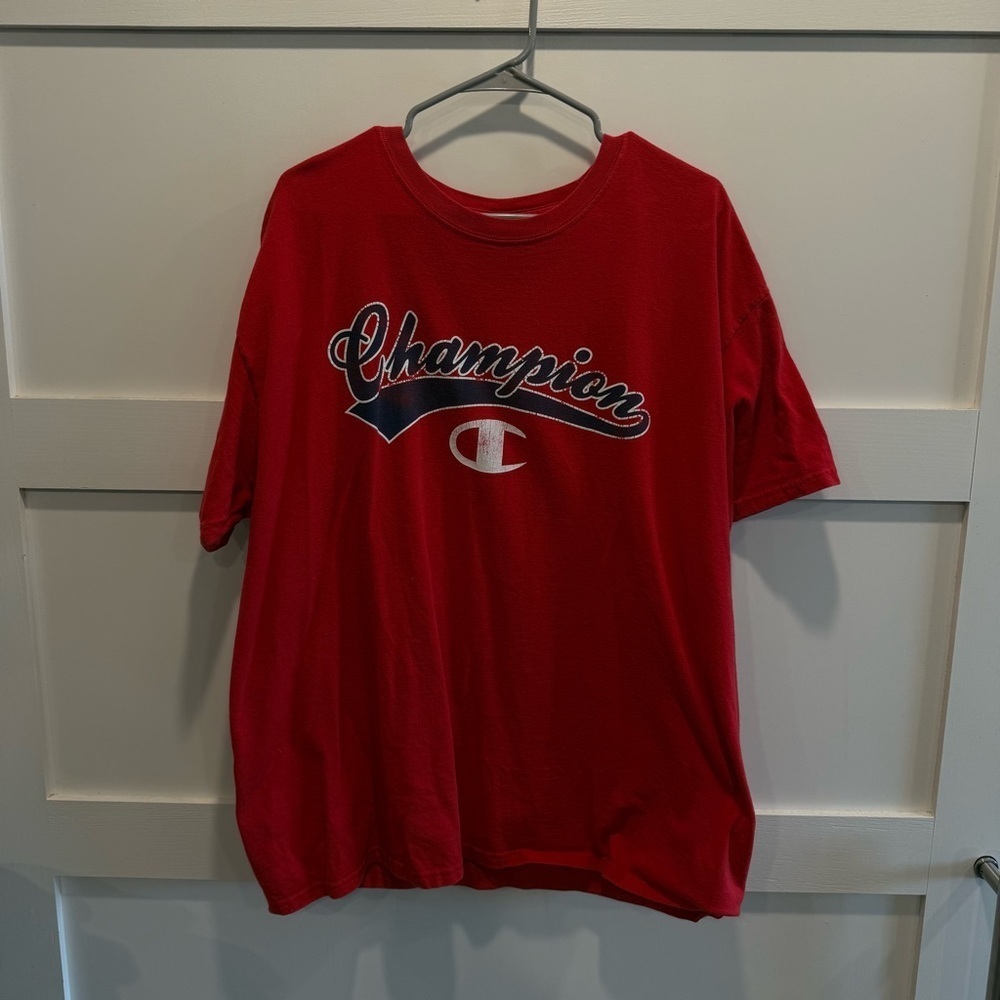 Champion Bold Red Athletic Tee